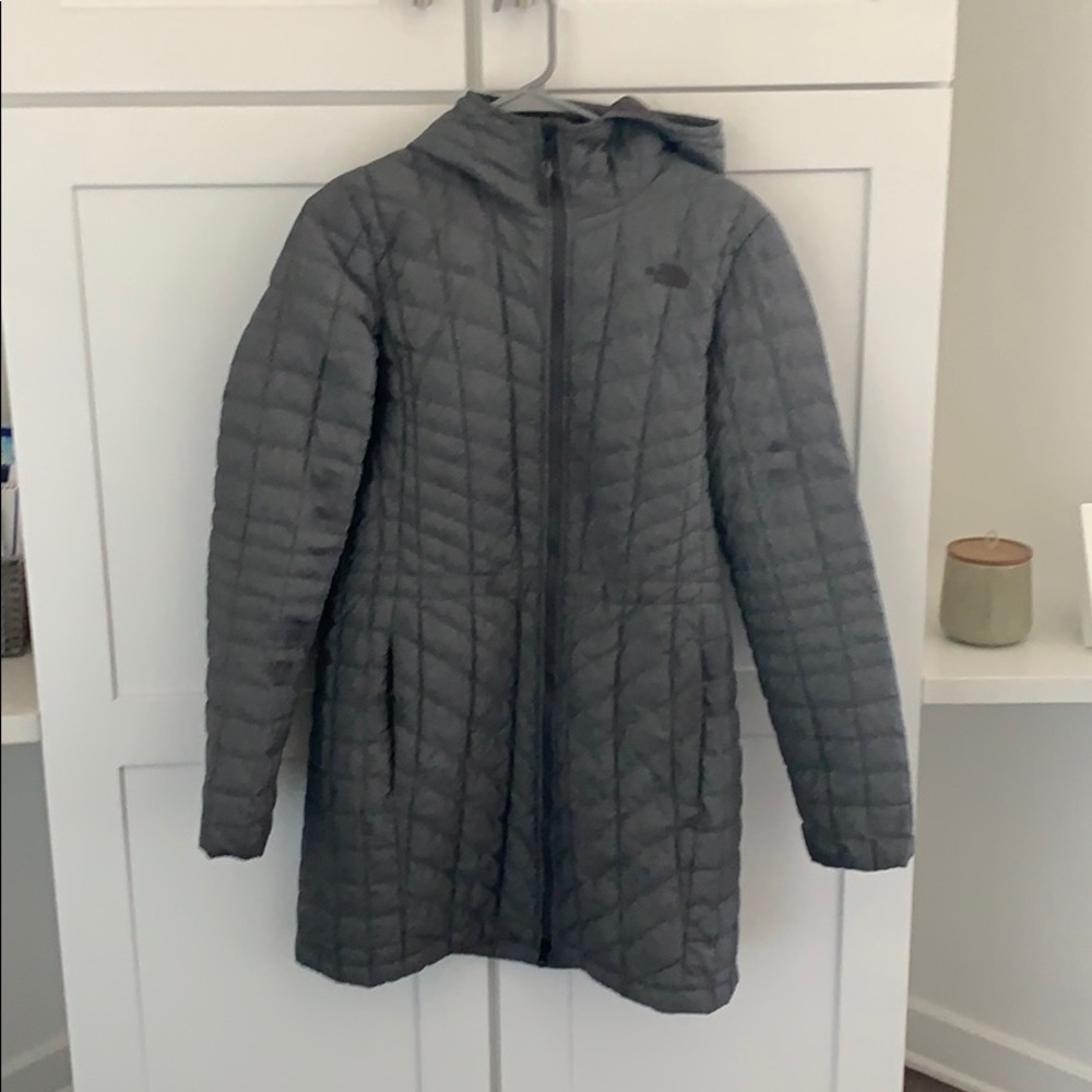 The north face thermoball grey winter coat size M